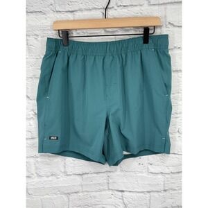 Valor Collective Mens Athletic Shorts Blue Outdoors Elastic Waist Pockets  L